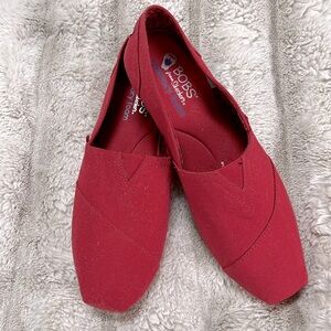 Bobs from Skechers Red espadrille-type flats - NEW without box.  Never worn.